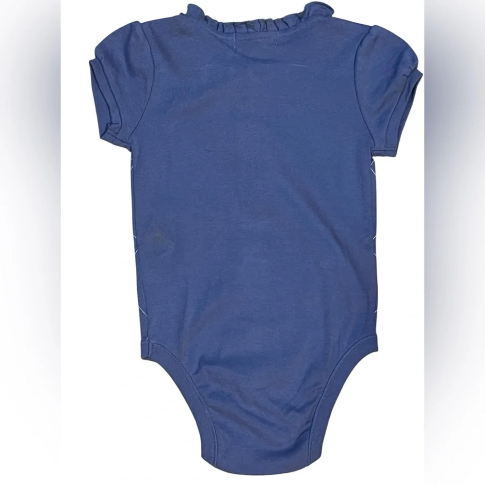 Old Navy Blue and Green Argyle Bodysuit